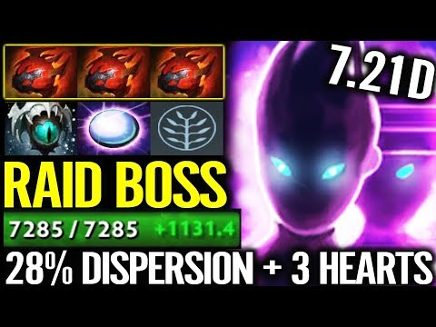 Can't KILL - Spectre x3 Heart 100% Cancer RAID BOSS Dota 2 gameplay