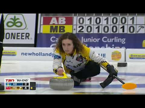 Mackenzie Zacharias (MB)  - Precise hit for 4 - 2020 New Holland Canadian Jrs.