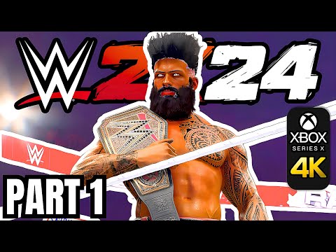 WWE 2K24 MyRISE Undisputed Walkthrough - PART 1 - No Commentary Xbox Series X (4K 60FPS)