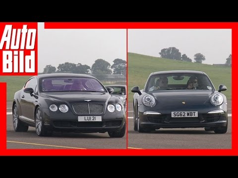 Drag Race: Porsche 911 vs. Bentley Continental GT