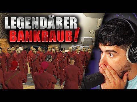 BANKBRAUB MIT 100 LEUTEN (eskaliert komplett) 😨🔥in GTA 5 RP