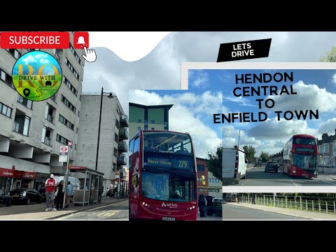 Let’s Drive: HENDON CENTRAL TO ENFIELD TOWN - 12 August 2023 #walkwithro