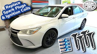 How To Replace Toyota Camry Spark Plugs & Ignition Coils (2010-2017)