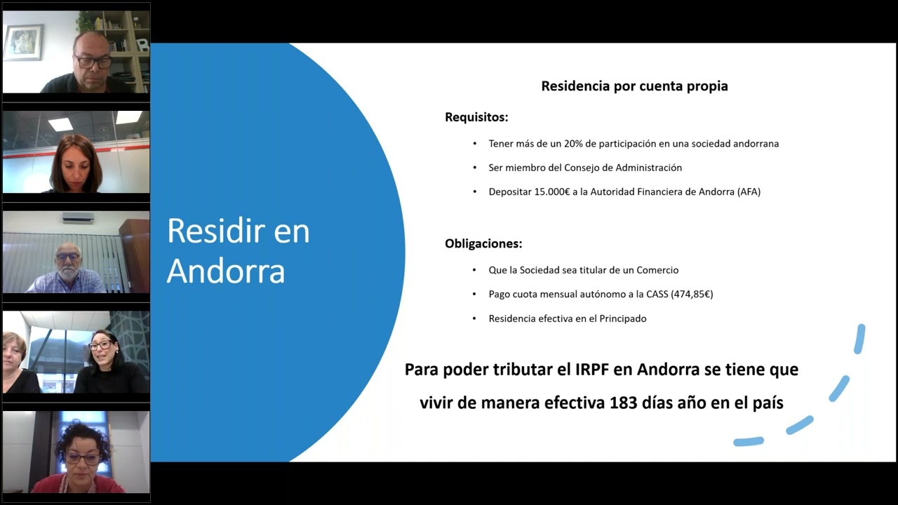 Webinar. La fiscalidad en Andorra y qué se debe tener en cuenta si quieres tener una empresa allí