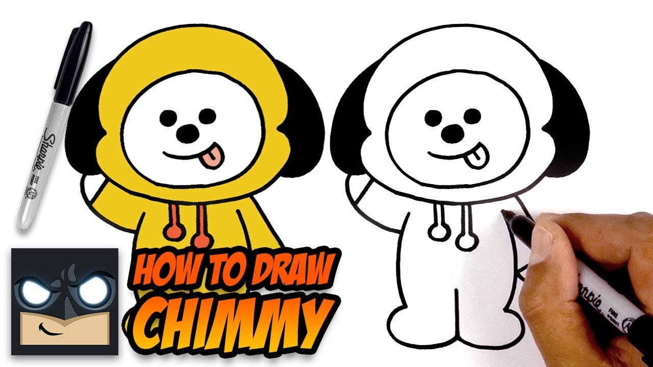 How to Draw BT21 | Chimmy | Step-by-Step Tutorial
