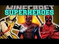 Minecraft SUPERHEROES SPIDERMAN WOLVERINE DEADPOOL MORE Mod Showcase