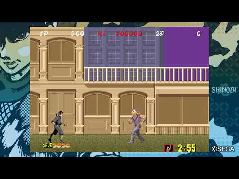 Sega Ages Shinobi no Player 2 controls