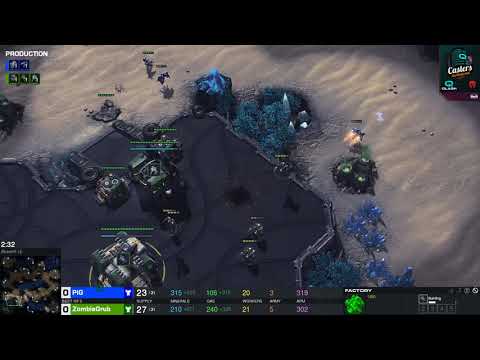 PiG (T) vs ZombieGrub (T) #1 - QLASH Casters Invitational Group A Winners Match