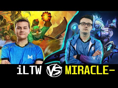 Miracle helpless against ILTW Gyrocopter | Nigma core players battle | Miracle vs ILTW
