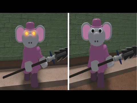 PIGGY INFECTED ELLY vs  NON INFECTED ELLY REDESIGN JUMPSCARE