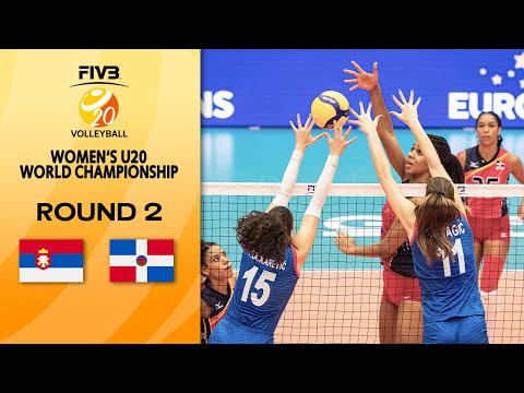 SRB vs. DOM - Full Match | Round 2 | Women's U20 Volleyball World Champs 2021