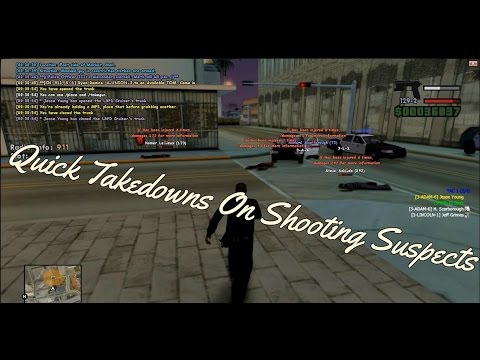 「LSRP」LSPD - Quick Takedowns On Shooting Suspects