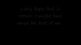 Best of Me by Michael Buble (Lyrics on screen)