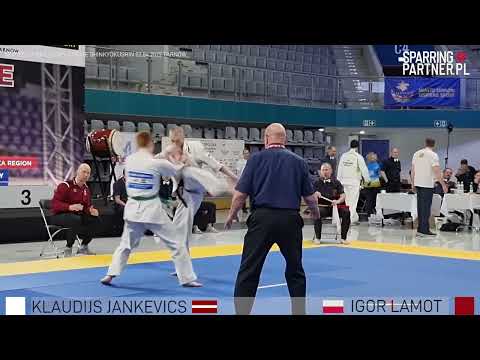 Igor Lamot vs Klaudijs Jankevics Men 65-75Kg European Karate Shinkyokushin Championship Tarnów 2022