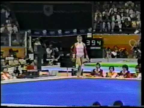 Gymnastics 1988 Olympics Seoul : Eugenia Golea (ROM) FX