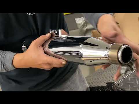Softail Standard with Stock mufflers, installing FPE 3.25” Slipons Motorcycle Aftermarket Exhaust