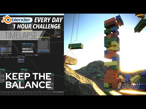 Procedural Jenga Tower using Geometry Nodes - Blender Every Day #360