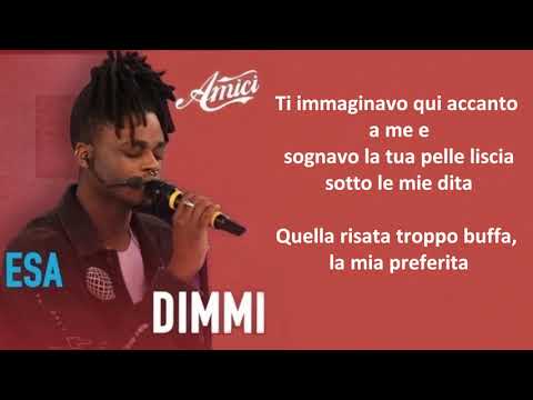 Esa Dimmi Testo