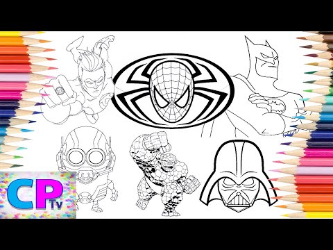 Superheroes Coloring/Green Lantern Coloring/Spiderman Coloring/Batman Coloring/Jim Josef NCS Music