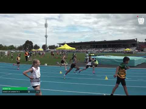 Mixed U11 4x100m Timed Final 3: 2023/24 Commonwealth Bank State Relay Championships