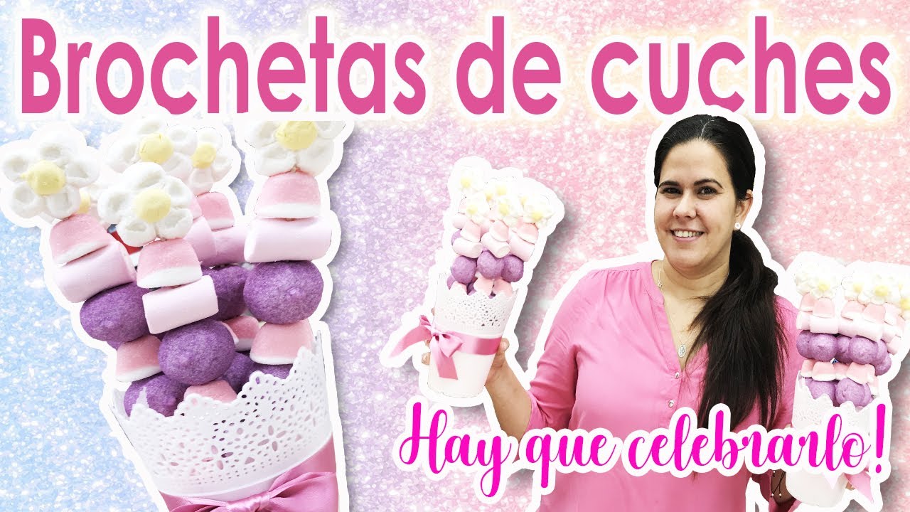 Brochetas de chuches (Mundo Fiesta) 😁🍬🍡🎈