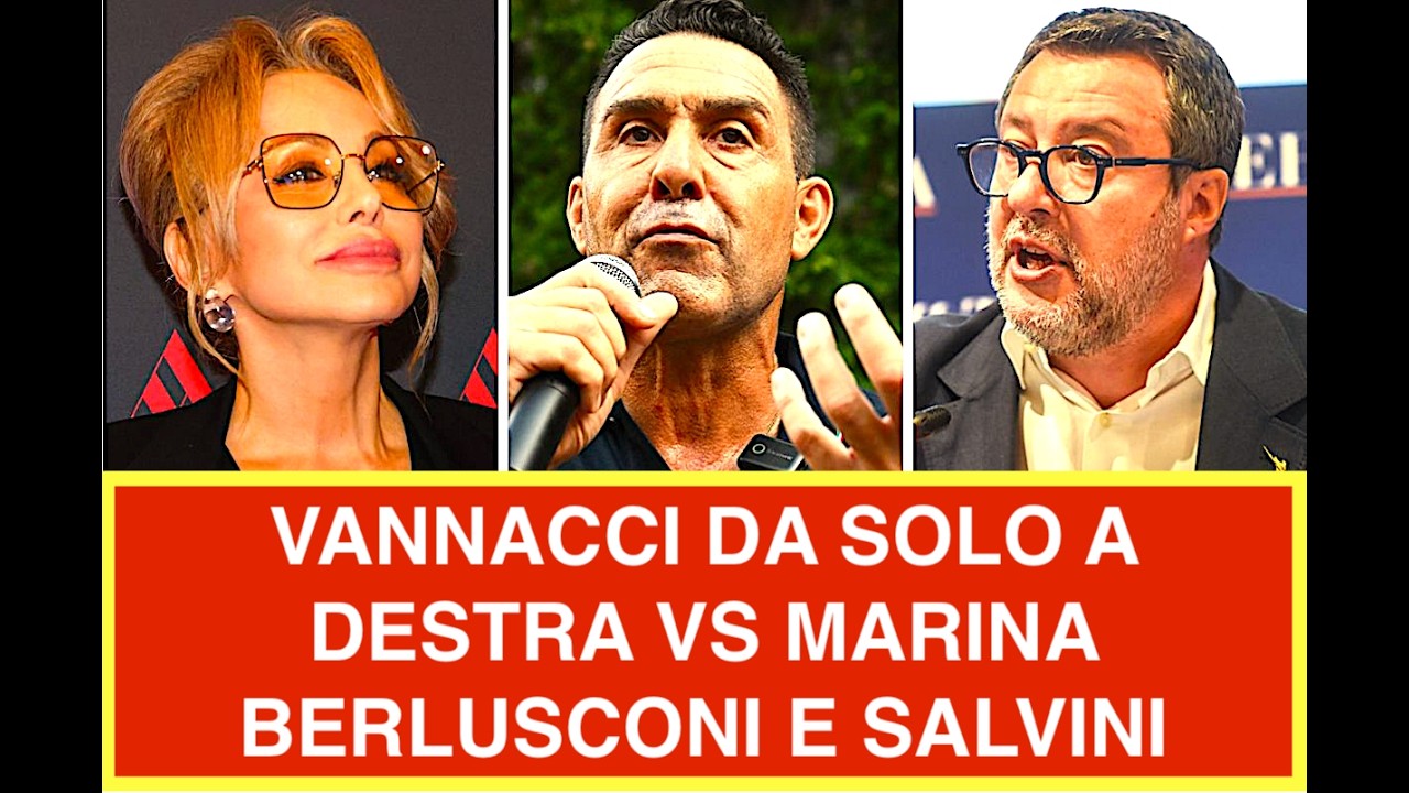 VANNACCI DA SOLO A DESTRA VS MARINA BERLUSCONI E SALVINI
