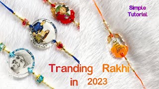 How to make Resin Rakhi | Latest Rakhi 2023 l Creative piu