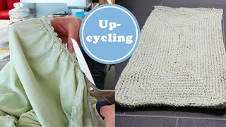 Bettlaken Upcycling | DIY Bändchengarn zum Häkeln oder Stricken