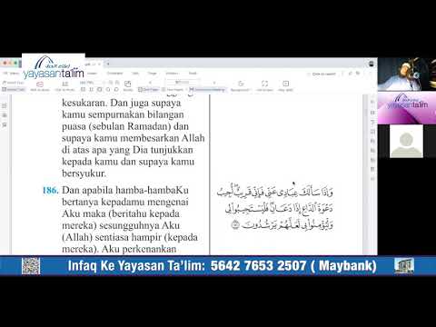 Yayasan Ta&amp;#39;lim: Tafsir &amp;amp; Tadabbur : &amp;quot;Wahai orang - orang beriman&amp;quot; (kelas 3) [05-05-2021]