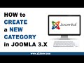 How to Create a New Category in Joomla 3.X