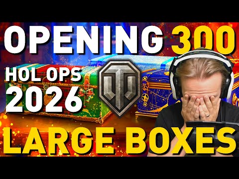 Opening 300 Large Boxes! Holiday Ops 2026 in World of Tanks!