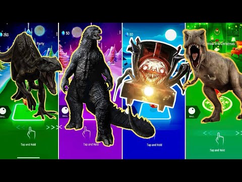 🦖 Indoraptor vs Godzilla vs Choo Choo Charles vs T-Rex Dinosaur | Coffin Dance 🪩