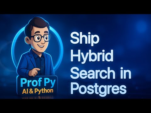 Postgres Hybrid Search In Python Pgvector Full Text