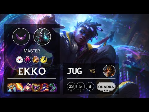 Ekko Jungle vs Jarvan IV - KR Master Patch 12.4