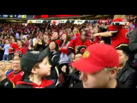 Jarome Iginla Scores nice breakaway goal against CHI Blackhawks 03.02.2012