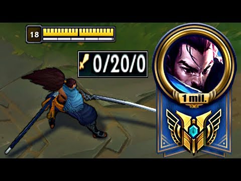 1 MILLION MASTERY POINTS YASUO IS 0/20/0