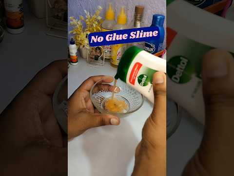 Fluffy 😍 No Glue Slime❌| How to make slime| No Glue slime #trending #shorts #youtubeshorts