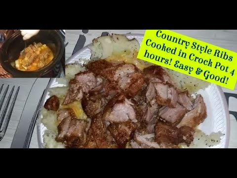Country Style Ribs Cooked in the Crock Pot