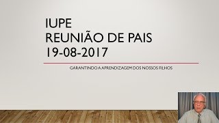 Reunião de Pais e Mestres-agosto-2017