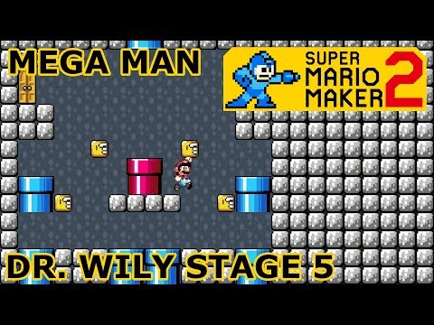 Super Mario Maker 2: MEGA MAN 2 Dr. Wily Stage 5 | ENTIRE GAME REMADE