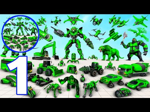 MULTI ANIMAL ROBOT CAR GAME - ROBOT TRANSFORM CAR GAMES 2024 - ANDROID GAMEPLAY