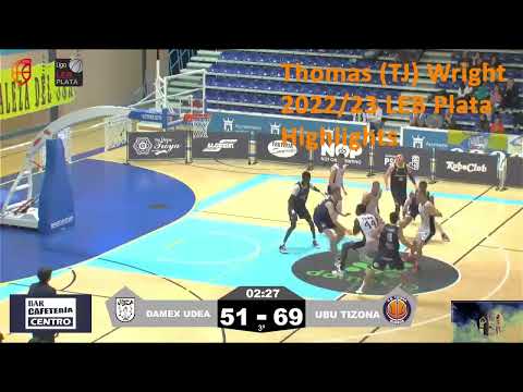 Thomas Jay (TJ) Wright 2022/23 season LEB Plata (LEB Silver) Highlights 7 foot 4 223cm Center