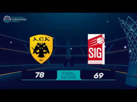 Highlights AEK Athènes / SIG Strasbourg