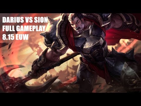 Darius vs Sion Top lane Full Game 8.15