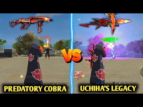 NEW MP40 - UCHIHA'S LEGACY VS PREDATORY COBRA MP40 DAMAGE ABILITY TEST IN FREE FIRE | BEST MP40 SKIN