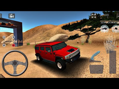 Hummer 4x4 H2 SUV OffRoad Simulator 3D - OffRoad Drive Desert 2025 : Android Gameplay