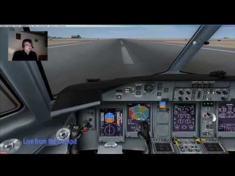 Live from the cockpit live (1), flying from LLBG to HESH