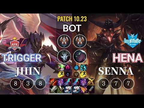 APK Trigger Jhin vs hyF Hena Senna Bot - KR Patch 10.23