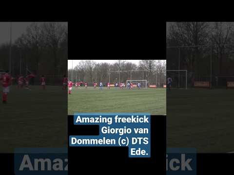 Amazing freekick Giorgio van Dommelen (c) DTS Ede #goal #freekick.