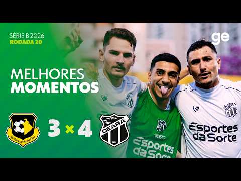 Gols e lances de São Bernardo x Ceará